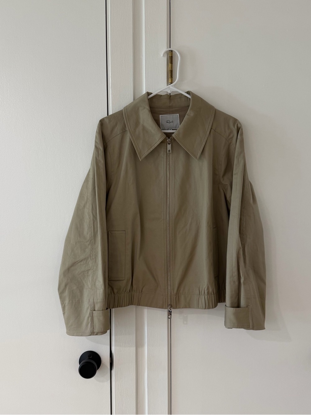Rails Light Khaki Zip-Front Jacket